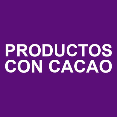 Productos con cacao